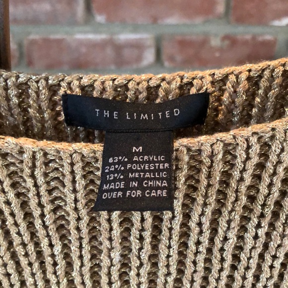 The Limited sweater, vintage metallic gold color - Picture 3 of 9